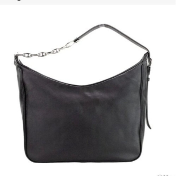MARC JACOBS THE TEMPO LEATHER HOBO SHOULDER BAG BLACK - Picture 5 of 16